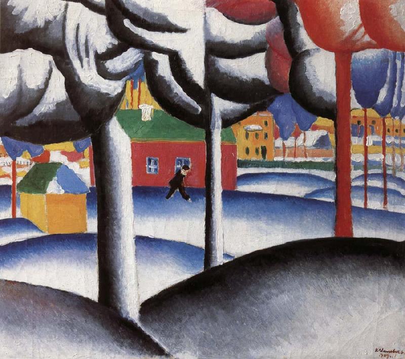 Kasimir Malevich Landscape oil painting image